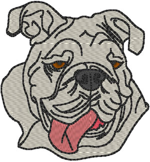 English Bulldog #2 Embroidery Design