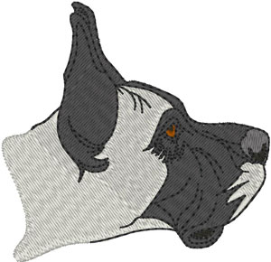 Great Dane Embroidery Design