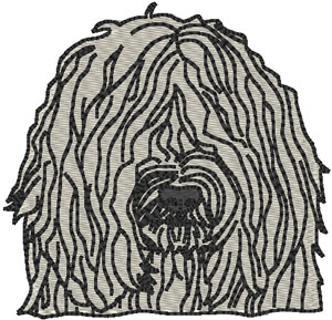 Komondor Embroidery Design