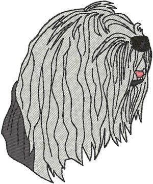 Old English Sheepdog Embroidery Design