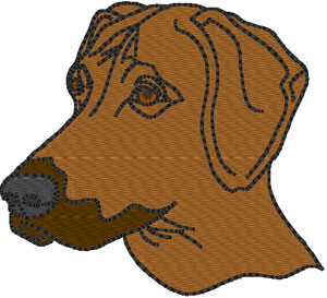 Rhodesian Ridgeback Embroidery Design