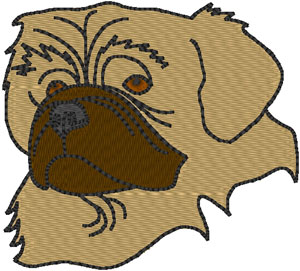 Tibetan Spaniel Embroidery Design