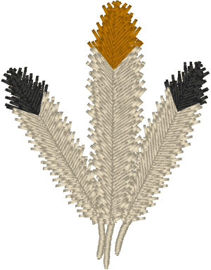 Native American Feathers Embroidery Design