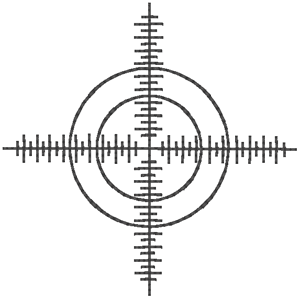 Crosshairs Embroidery Design