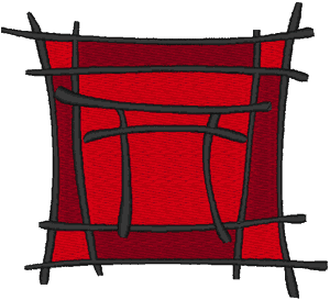 Shinto Symbol Embroidery Design
