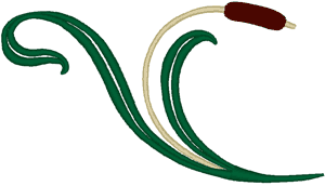Cattail #2 Embroidery Design