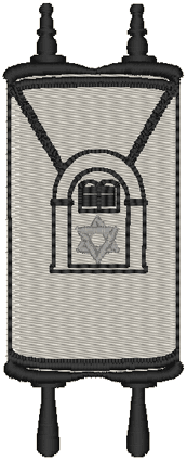 The Torah Embroidery Design