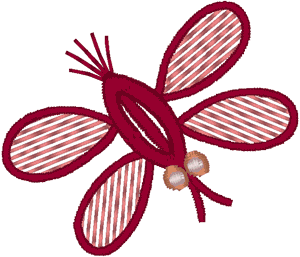 Folkart Butterfly from India #1 Embroidery Design