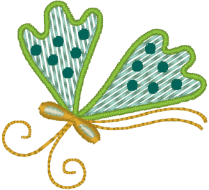 Folkart Butterfly from India #5 Embroidery Design