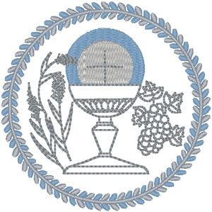 Holy Eucharist Religious Machine Embroidery Design