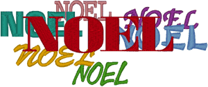 Noel, Noel Embroidery Design