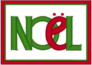 Noel Embroidery Design