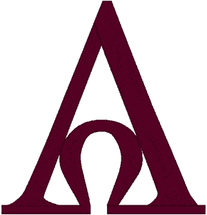 Alpha & Omega Symbol #2 Embroidery Design