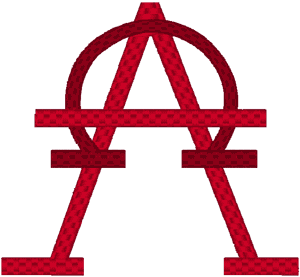 Alpha & Omega Symbol #3 Embroidery Design
