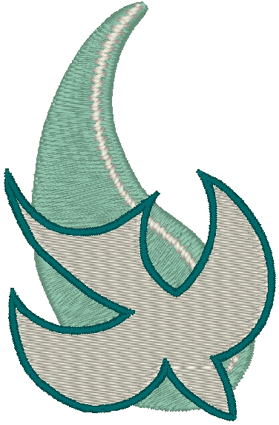 Baptism Dove & Water #2 Embroidery Design