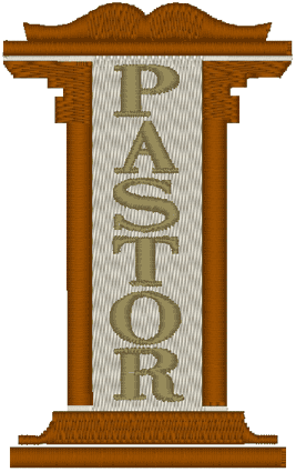 Pastor's Pulpit Embroidery Design