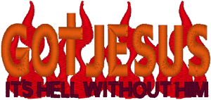 Got Jesus Embroidery Design