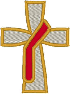 Small Deacon's Cross #1 Religious Machine Embroidery Design