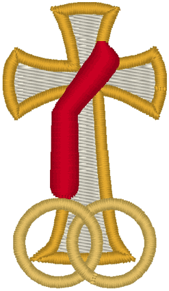 Deacon's Wife's Cross Religious Machine Embroidery Design