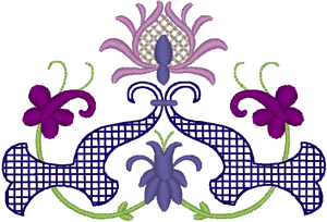 Modern Floral Design Embroidery Design