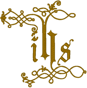 IHS Christogram/Monogram Embroidery Design