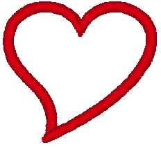 Simple Heart Embroidery Design
