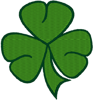 Irish Shamrock #2 Embroidery Design