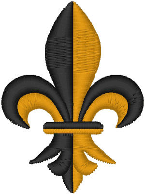 Fleur de lis #8 Embroidery Design