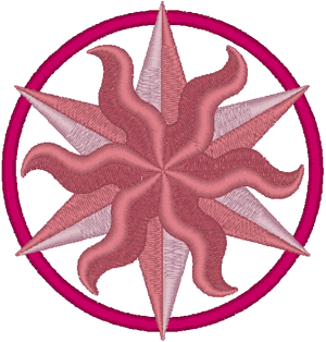 Compass Rose #1 Embroidery Design
