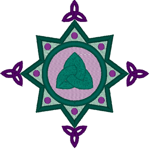 Celtic Trinity Cross Embroidery Design