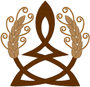 Celtic Wheat on Trinity Embroidery Design