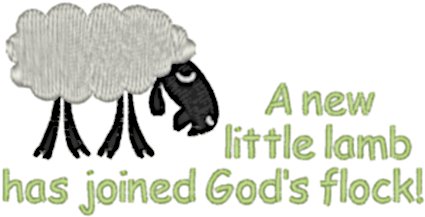 Machine Embroidery Design: A New Little Lamb