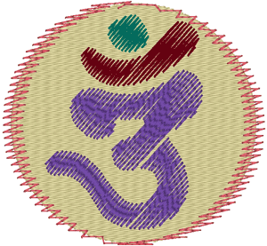 Bean Stitch AUM Embroidery Design