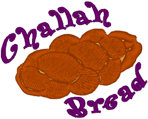 Challah Bread Embroidery Design