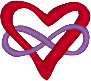 Infinity Heart Embroidery Design