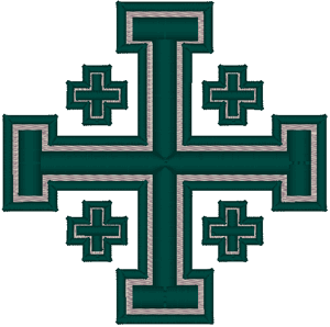 Machine Embroidery Design: Jerusalem Cross #2