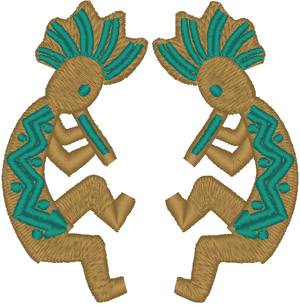 Kokopelli #2 Embroidery Design