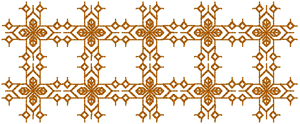 1-Color Repeating Border Embroidery Design