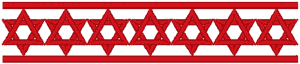 Star of David Border Embroidery Design