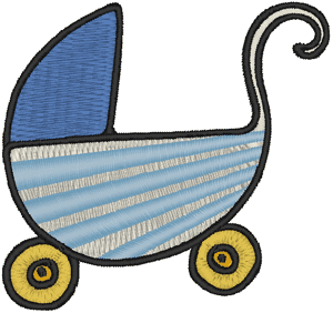 Baby Buggy #2 Embroidery Design