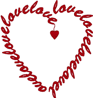 Love Heart #4 Embroidery Design