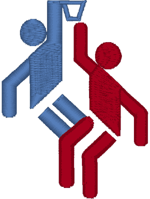 Basketball Pictogram #1 Embroidery Design