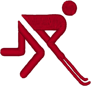 Ice Hockey Pictogram #2 Embroidery Design