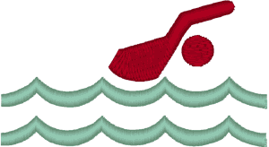 Swimming Pictogram #2 Embroidery Design