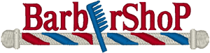 Barbershop Embroidery Design