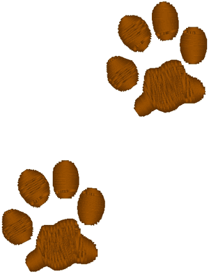 Bobcat Paw Print #2 Embroidery Design