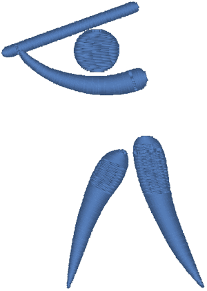 Baseball Pictogram #2 Embroidery Design