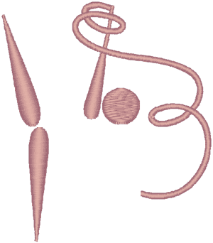 Rhythmic Gymnastics Pictogram Embroidery Design