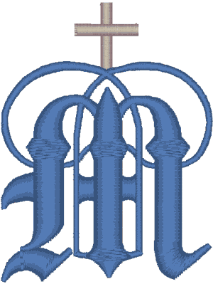 Marian Symbol #4 Embroidery Design
