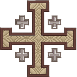 Jerusalem Cross Applique Embroidery Design